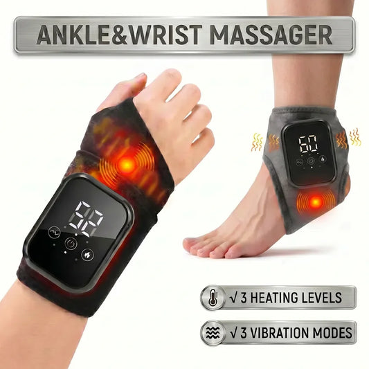 Moajaza Cordless Heated Vibration Massager for Ankle and Wrist