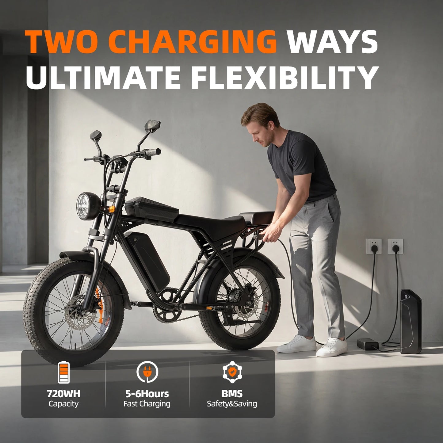 Aairsk X5 Fat Tire Electric Bike 1500W Peak Motor Battery