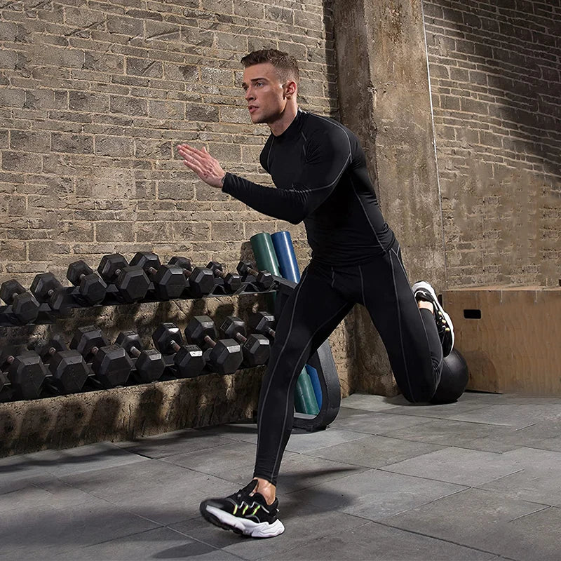 Wyhyaye Mens Quick Dry Sport T Shirt Long Sleeve Compression