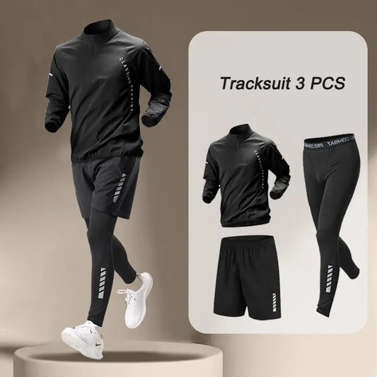 Quick Dry Jacket and Pants Set for Outdoor Fitness