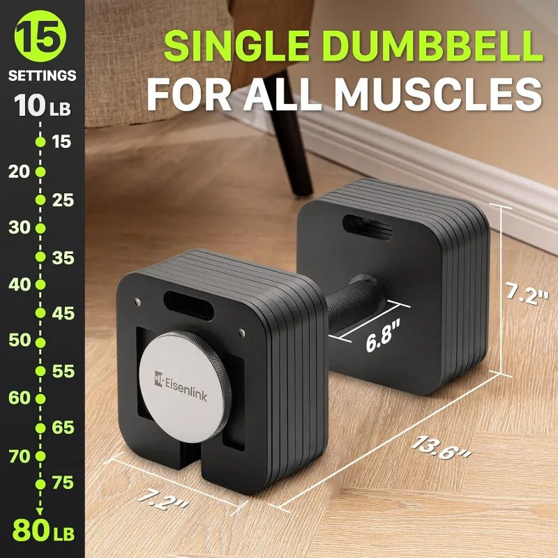Eisenlink Adjustable Dumbbell Set For Home Gym Training