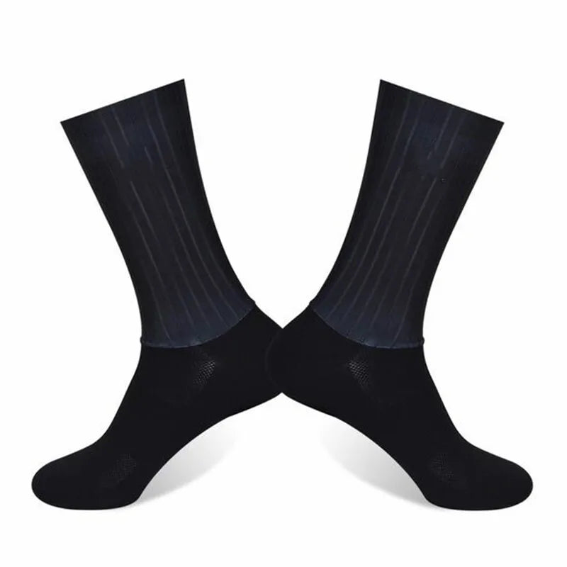 Aero Anti Slip Silicone Summer Cycling Socks For Men
