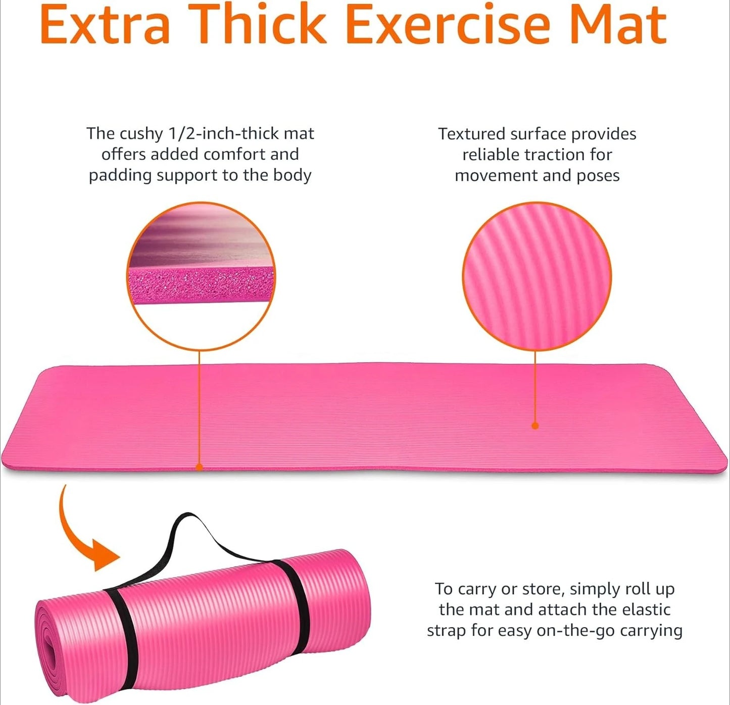 Yoga Mat With Carrying Strap