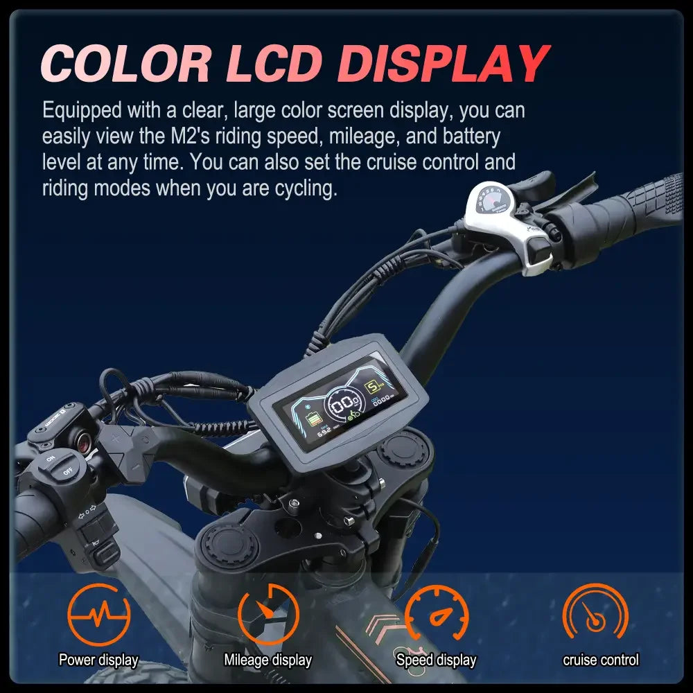 Baolujie Moto Electric Bicycle 1500W Peak Brushless Motor