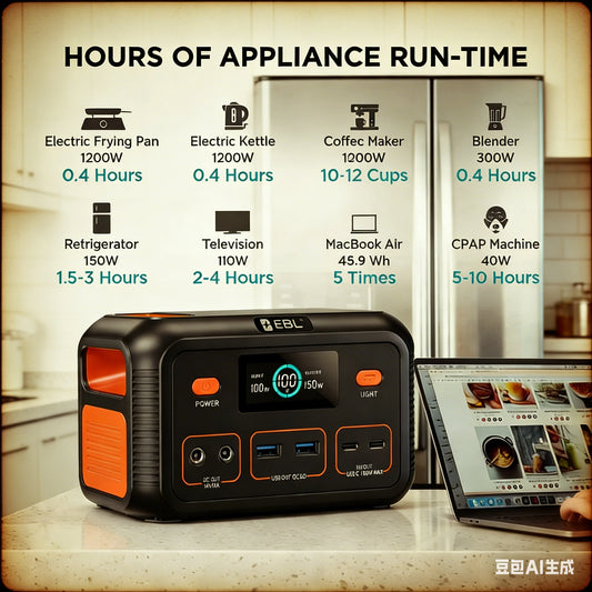 Portable Solar Generator 150W 153Wh Power Station For Outdoor Use