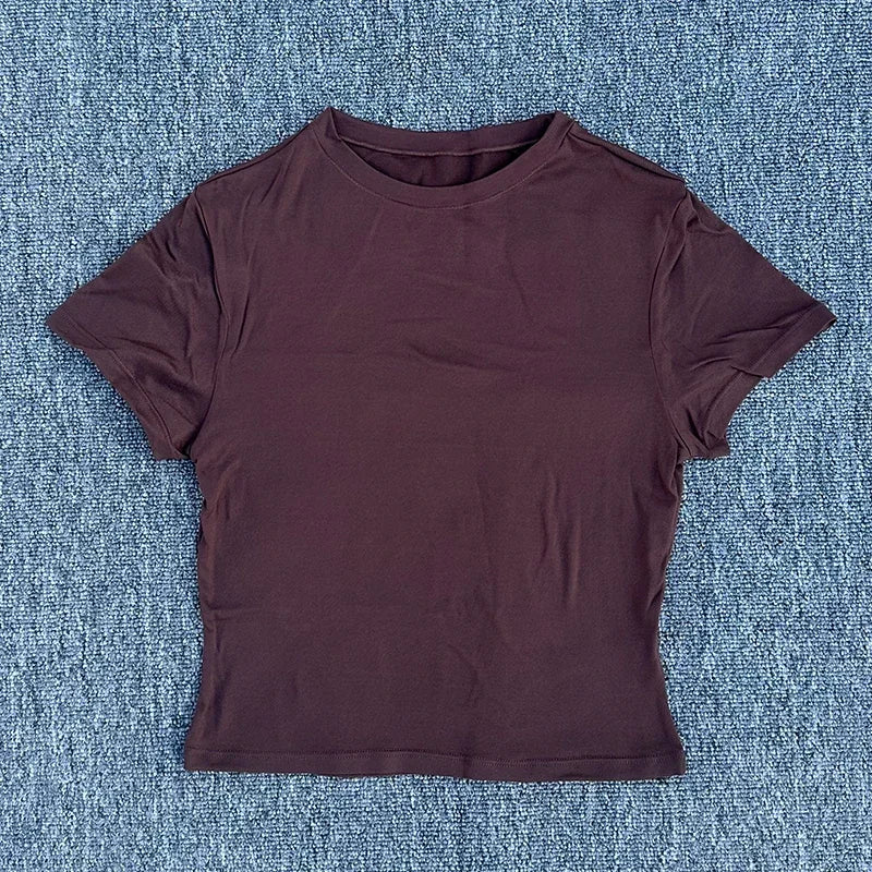 SDFHSFH Women's Quick Dry Tight Fitting Sports T Shirt