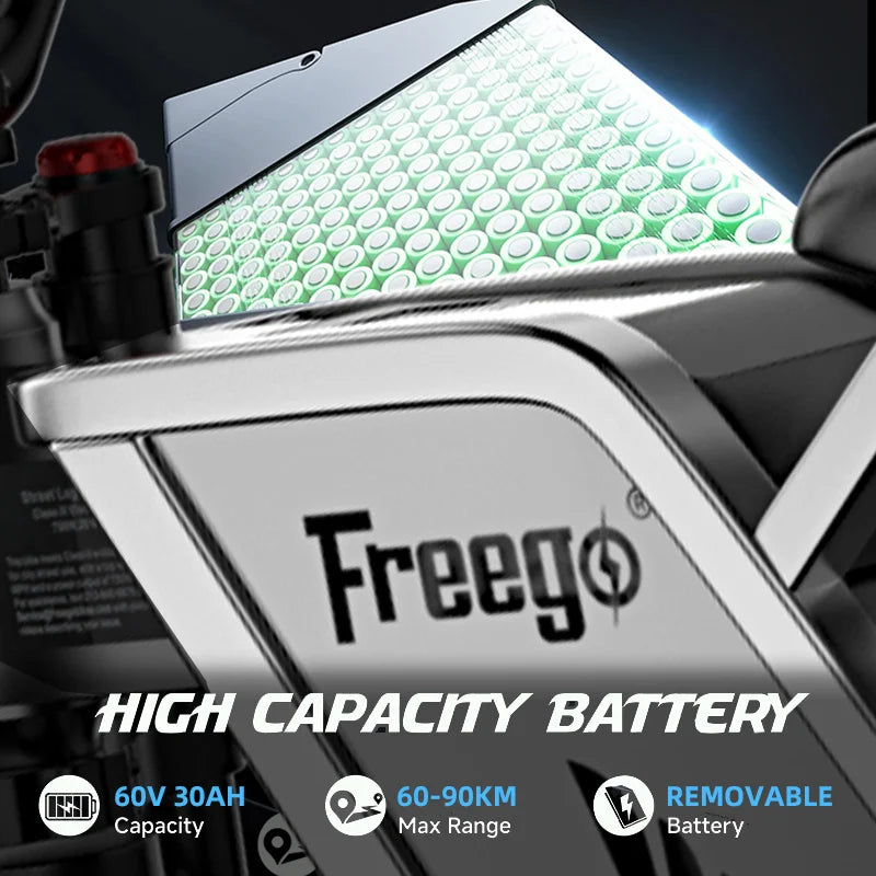 Freego X2 Pro Electric Dirt Bike 6000W Motors 60V 30Ah Battery