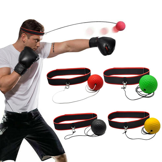 Boxing Reflex Ball With Adjustable Headband For Speed And Focus