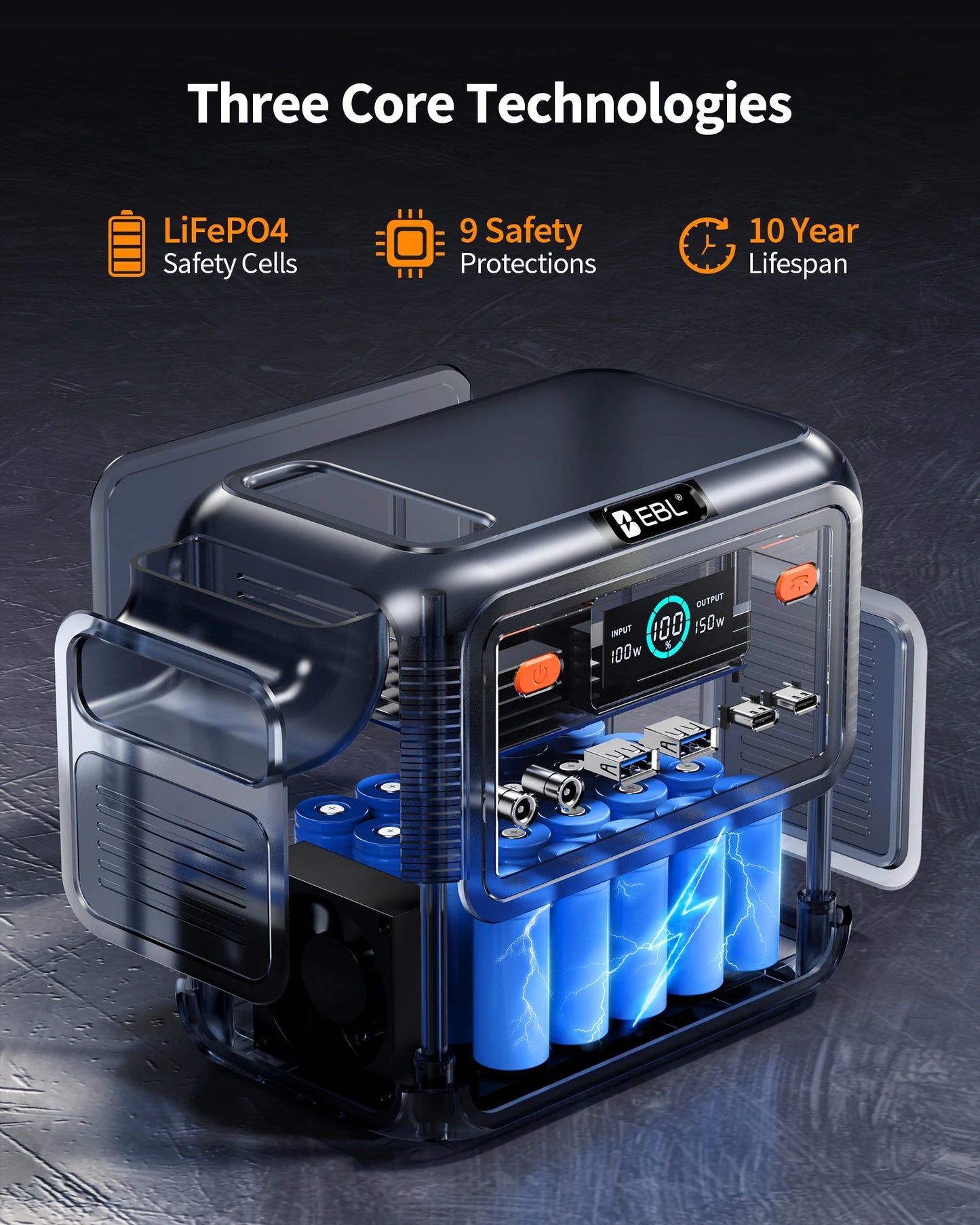 Portable Solar Generator 150W 153Wh Power Station For Outdoor Use