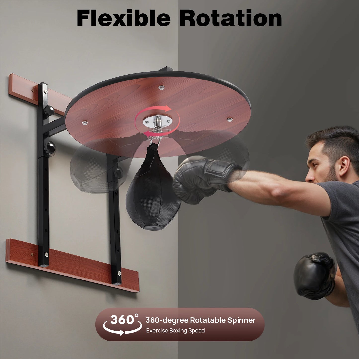 Heavy Duty Adjustable Wall Mounted Speed Bag Platform Kit For Boxing Training