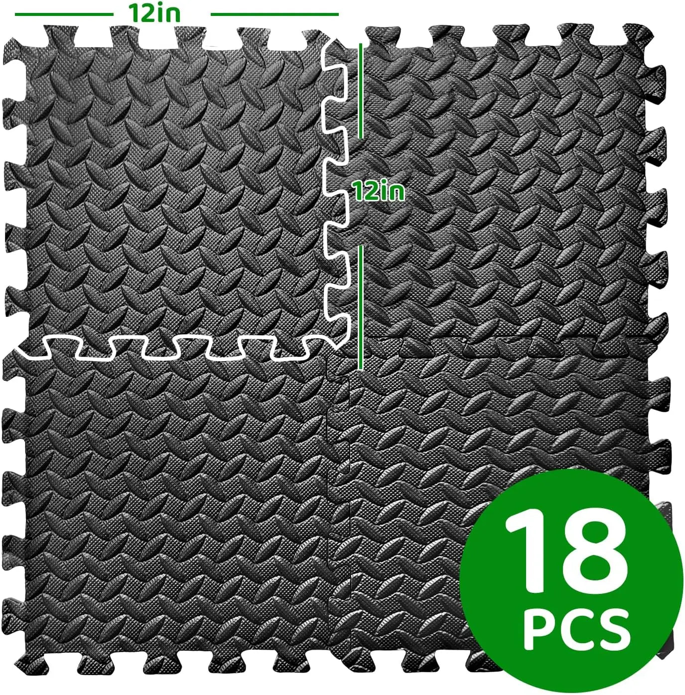 Interlocking Foam Floor Mats For Home Gym And Kids Area