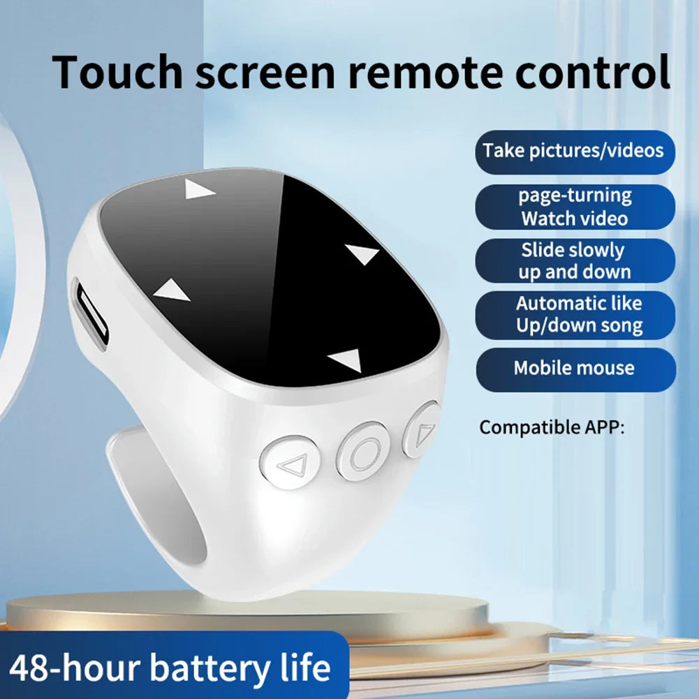 Touch Screen Wireless Remote For TikTok Scrolling Ring