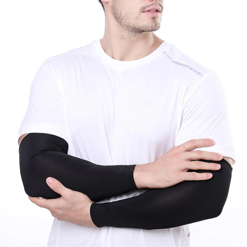 Unisex Cooling Arm Sleeves With UV Protection For Running Cycling