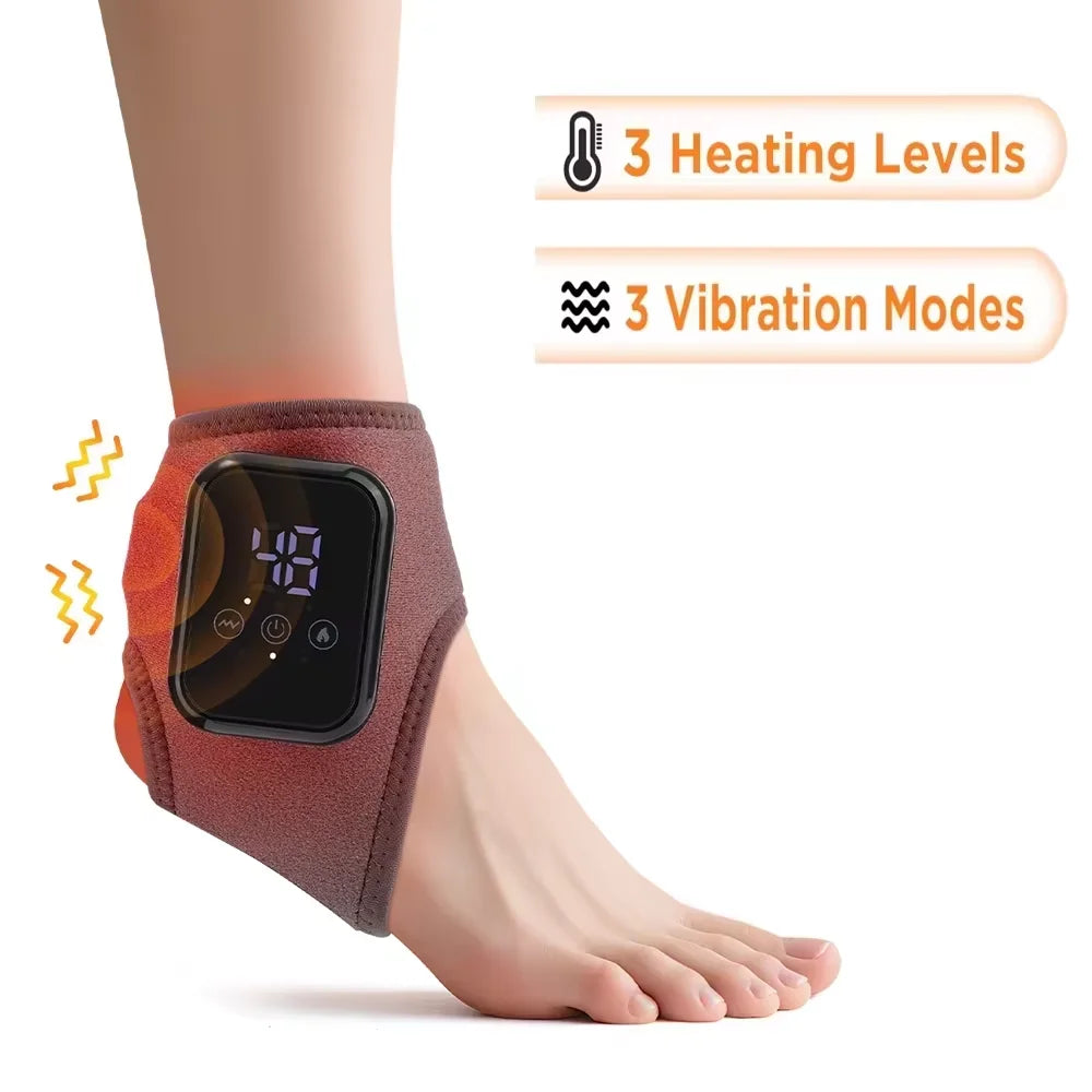 Moajaza Cordless Heated Vibration Massager for Ankle and Wrist