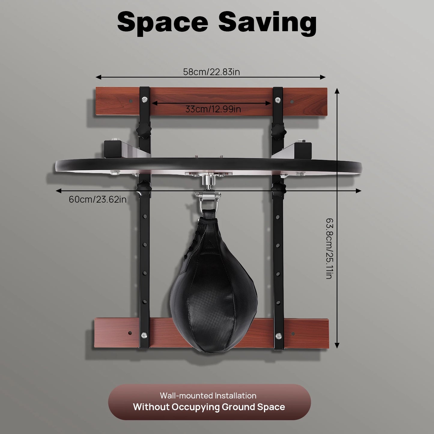 Heavy Duty Adjustable Wall Mounted Speed Bag Platform Kit For Boxing Training