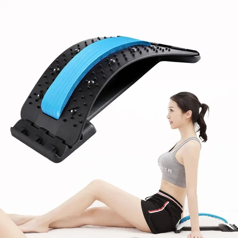 Back Stretcher Multi Level Adjustable Massager For Cervical And Lumbar Spine