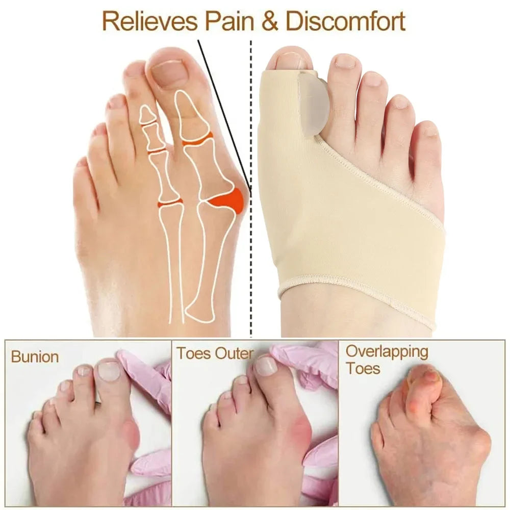 MOOYOU Toe Separator Hallux Valgus Bunion Corrector Orthotics
