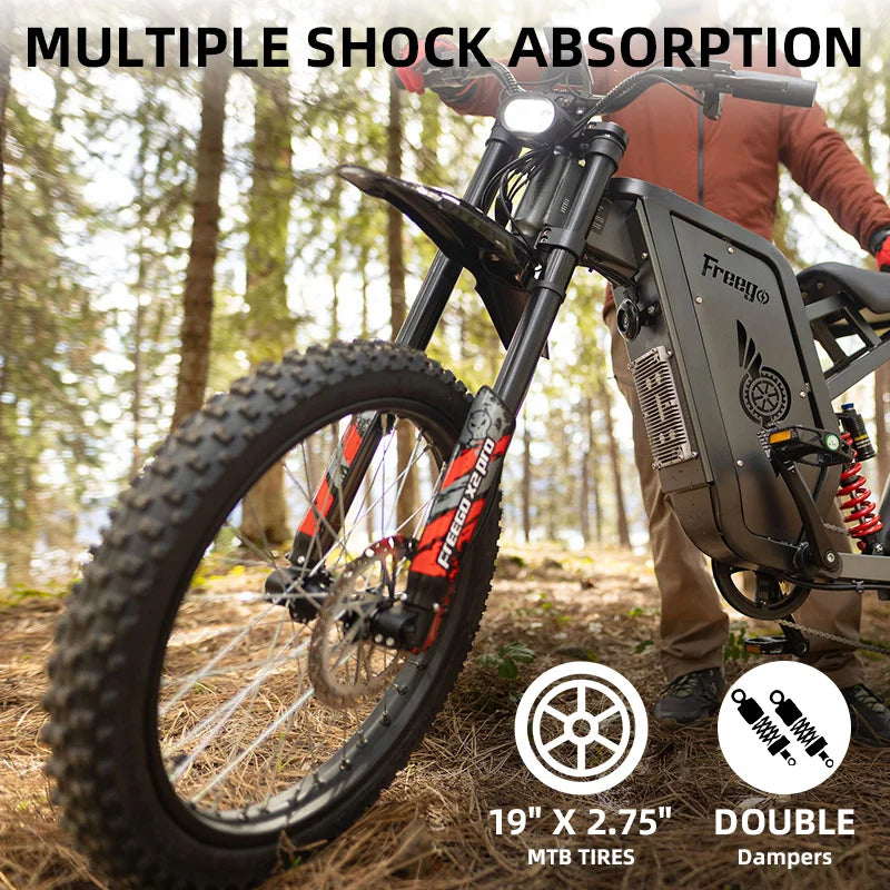 Freego X2 Pro Electric Dirt Bike 6000W Motors 60V 30Ah Battery