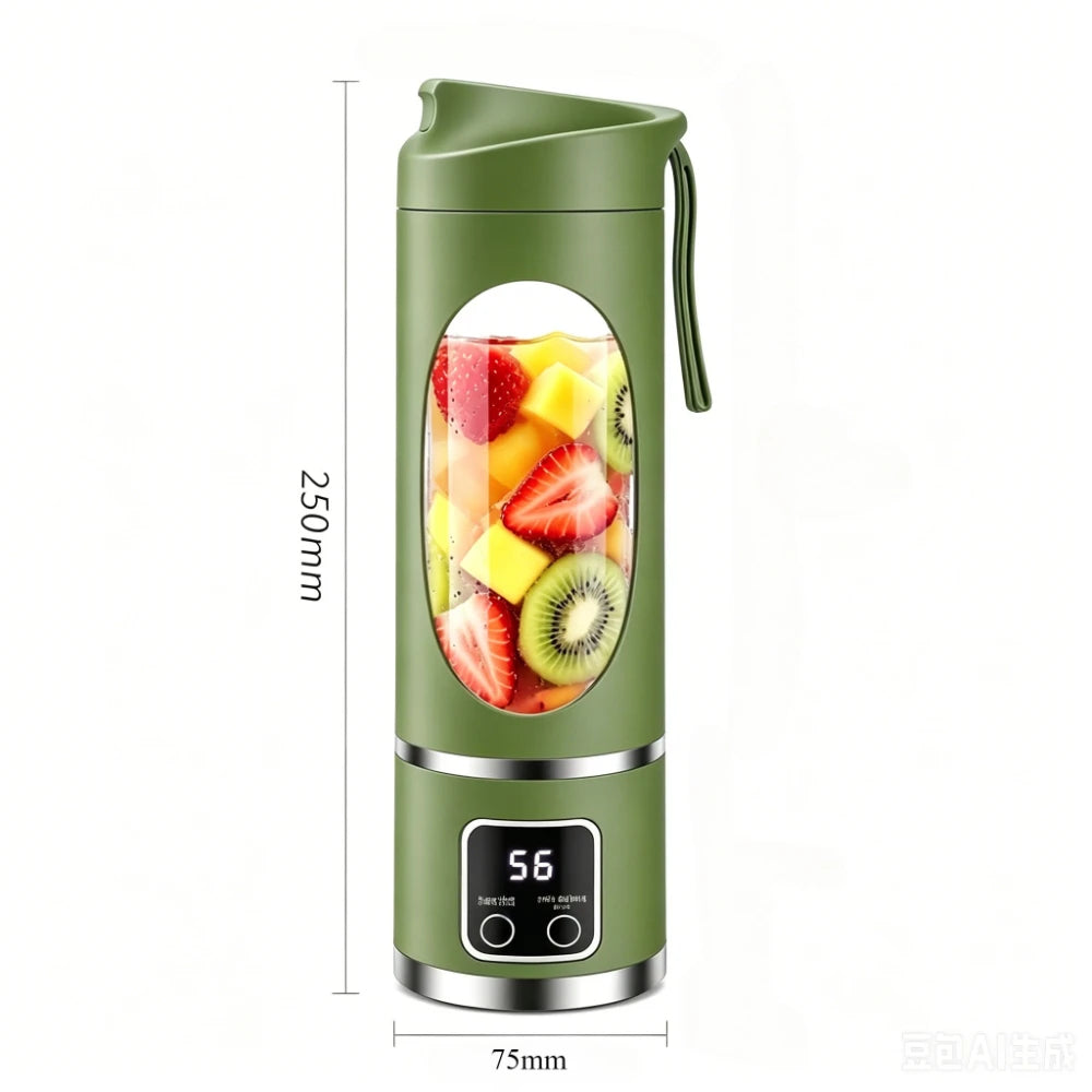 Portable Juicer Blender Cup USB Rechargeable With Stainless Steel Blades