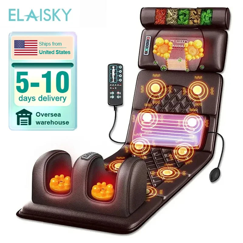 ELAISKY Full Body Massage Cushion With Heating And Infrared Therapy