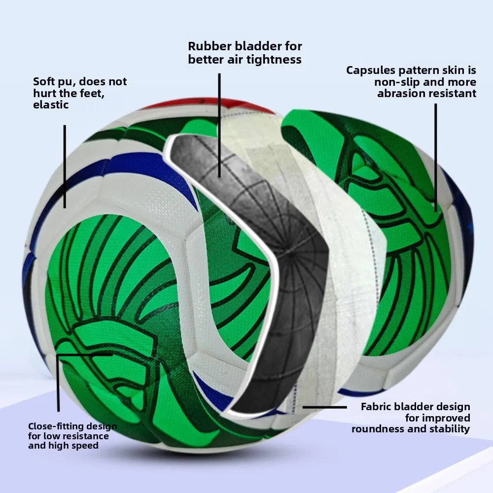 PU Seamless Soccer Ball For Training And Match Play