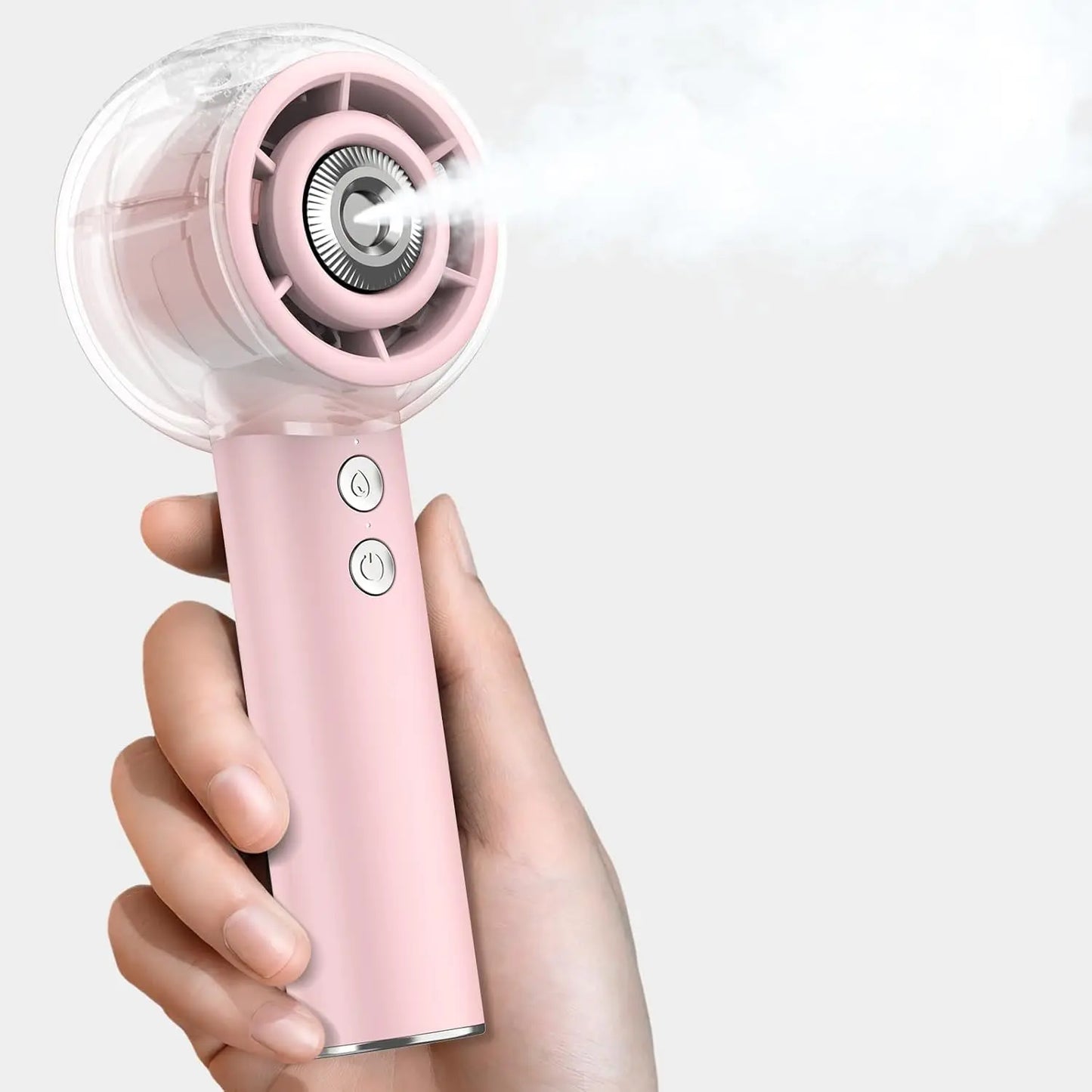 Portable Misting Handheld Fan 6000mAh Rechargeable Battery For Travel