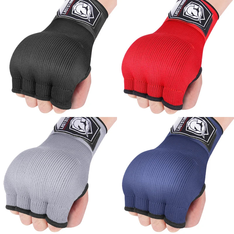 Gel Boxing Hand Wrap Gloves With Long Wrist Strap For MMA Training