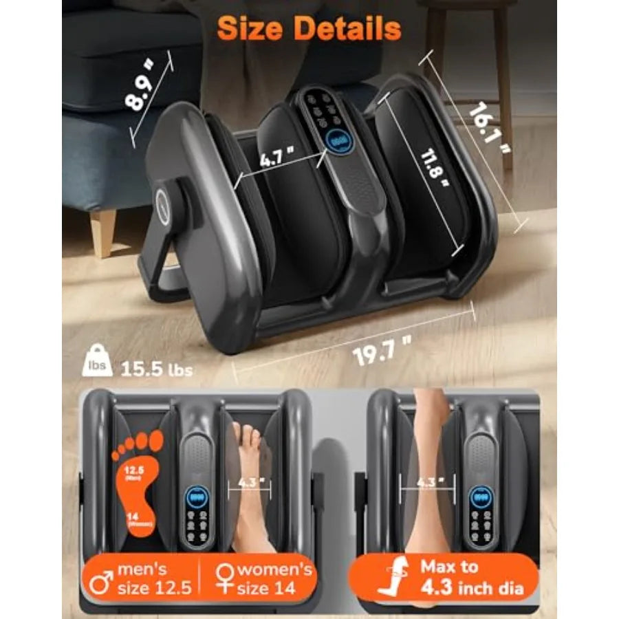 Pro Foot Massager For Plantar Fasciitis With Deep Heat Shiatsu Rollers