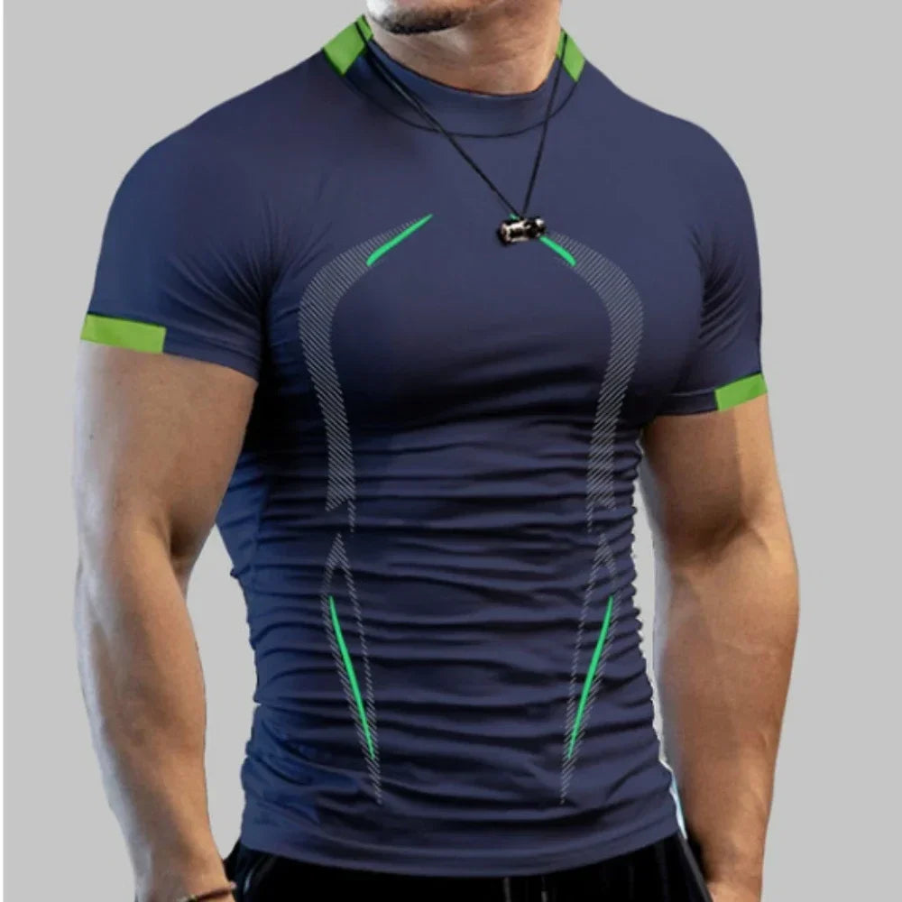 Men Quick Dry Breathable Gym Tee For Running And Training
