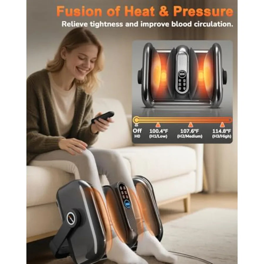 Pro Foot Massager For Plantar Fasciitis With Deep Heat Shiatsu Rollers