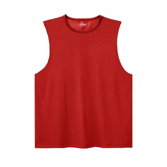 Summer Ice Silk Running Vest For Men Quick Dry Shirt