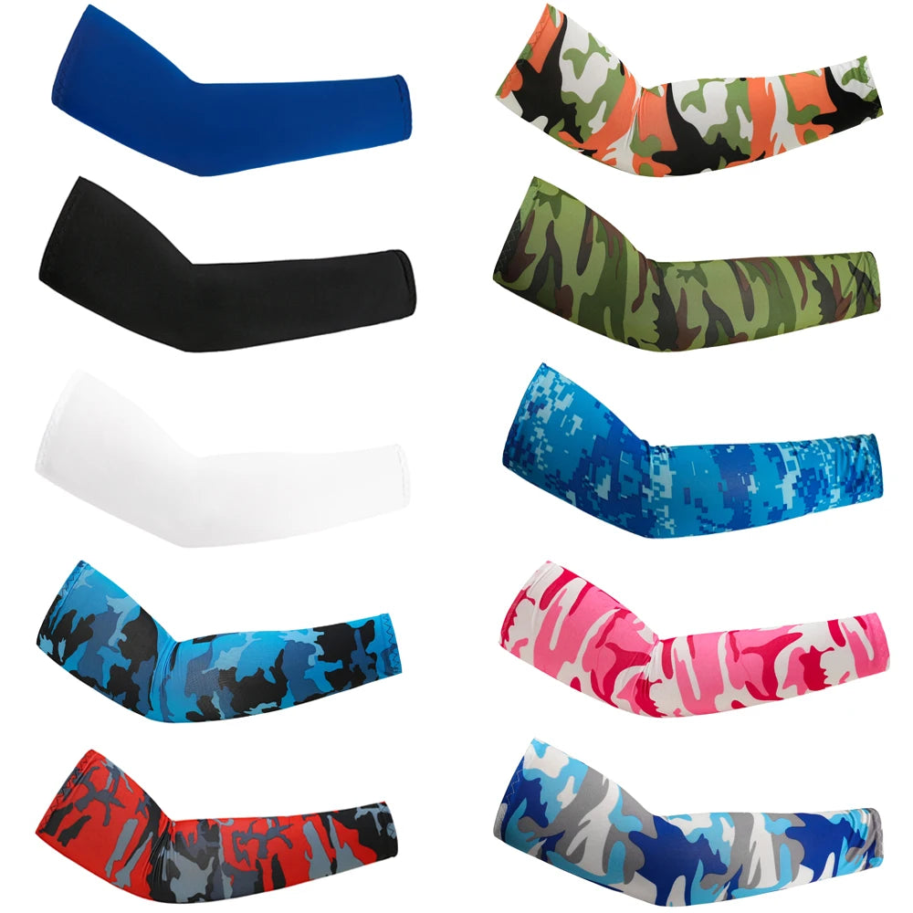 Unisex Cooling Arm Sleeves With UV Protection For Running Cycling