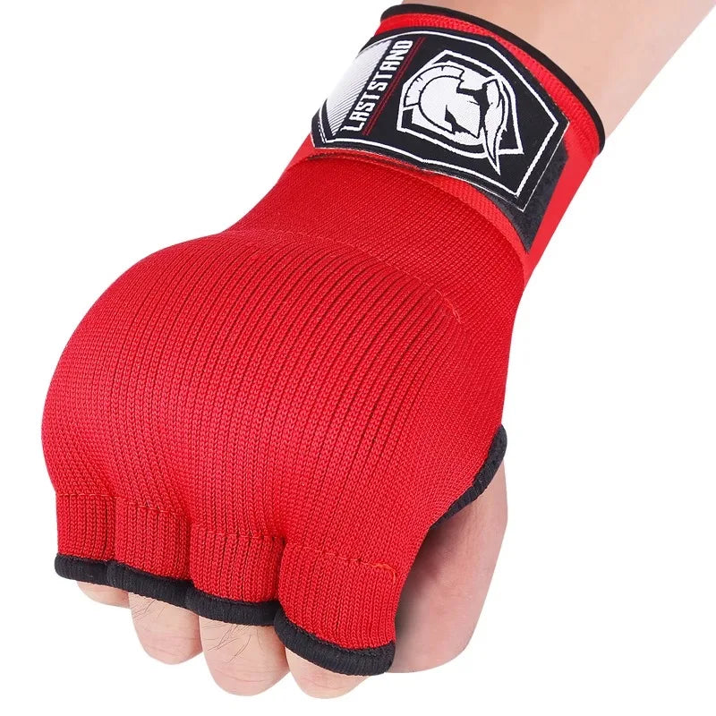 Gel Boxing Hand Wrap Gloves With Long Wrist Strap For MMA Training
