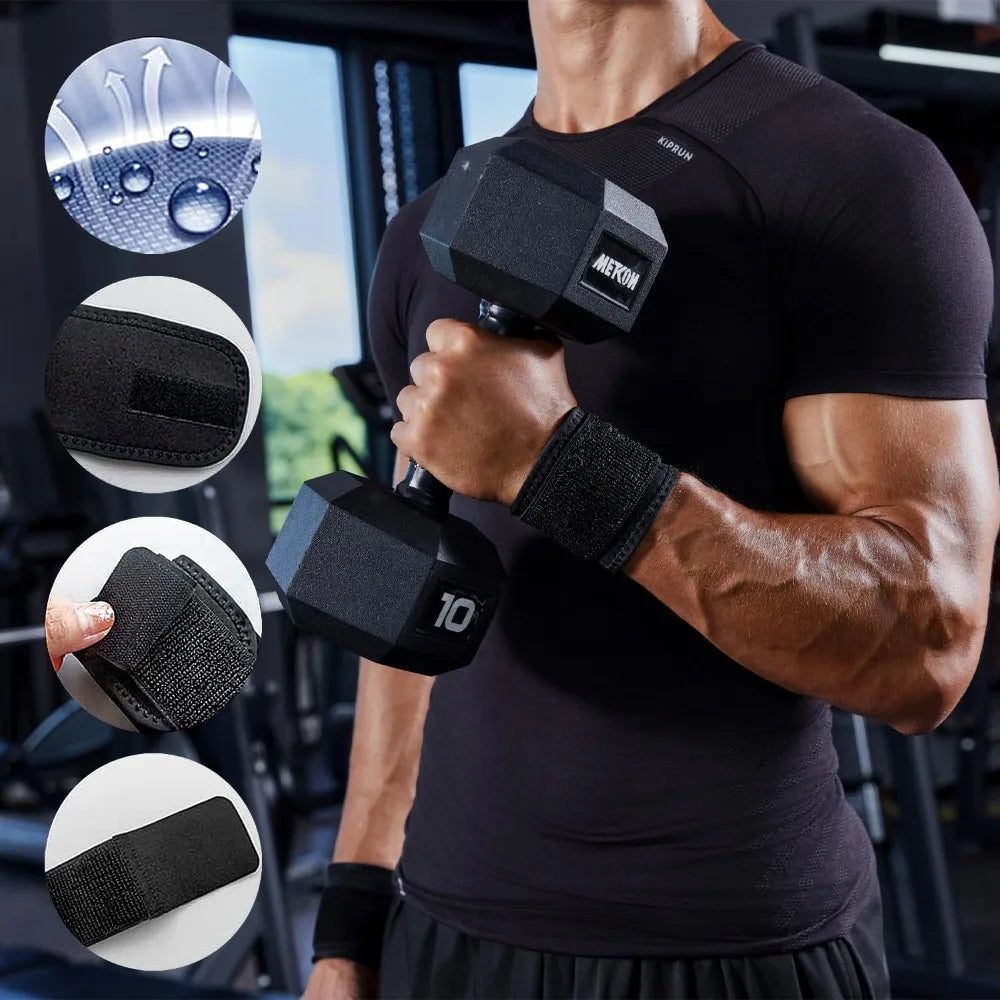 2 Pack Wrist Brace Adjustable Support Tendonitis Carpal Tunnel Arthritis Relief