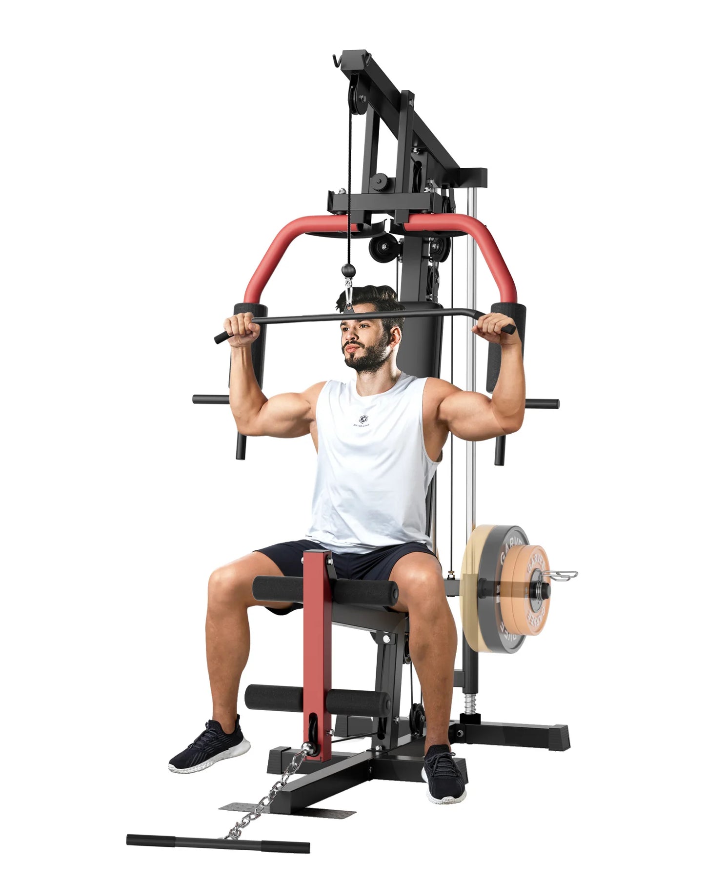 HiMISS 5-In-1 Multifunctional Home Gym Machine Lat Pulldown