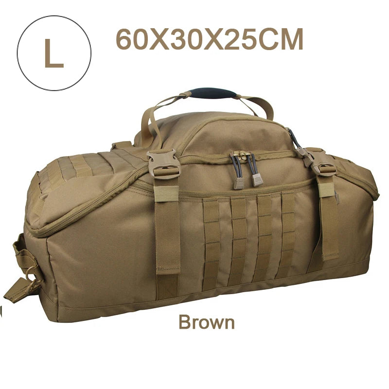 QCN Sport Travel Bag Molle Tactical Gym Duffle For Camping