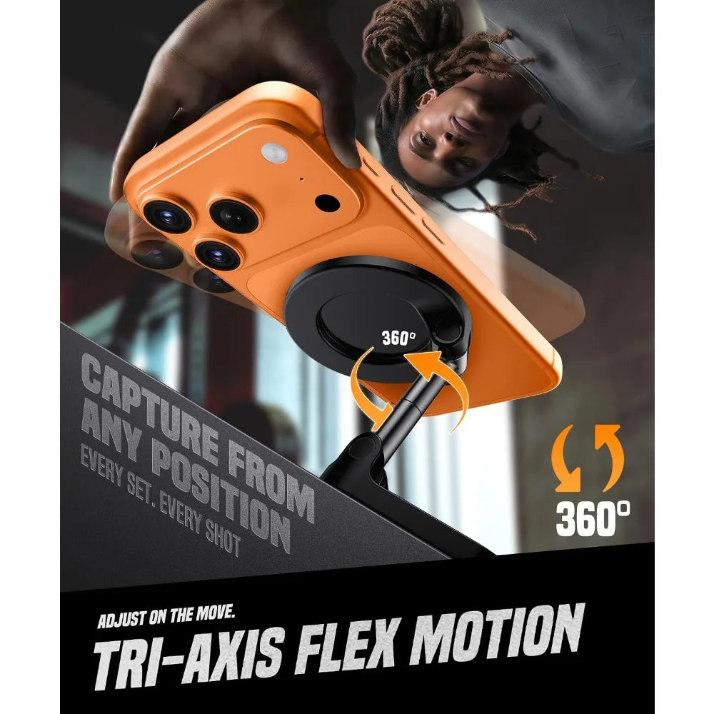 Magnetic Gym Phone Holder Dual Magnet Mount 360 Degree Adjustable