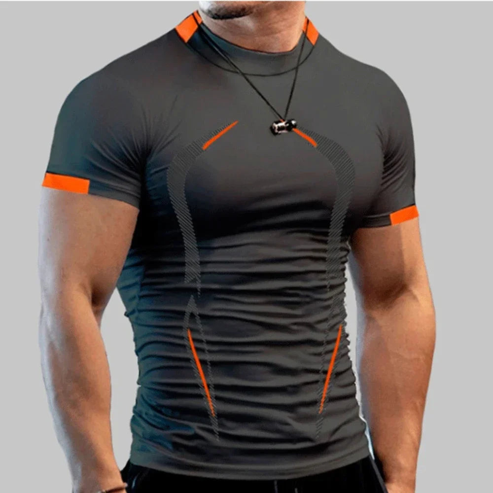 Men Quick Dry Breathable Gym Tee For Running And Training