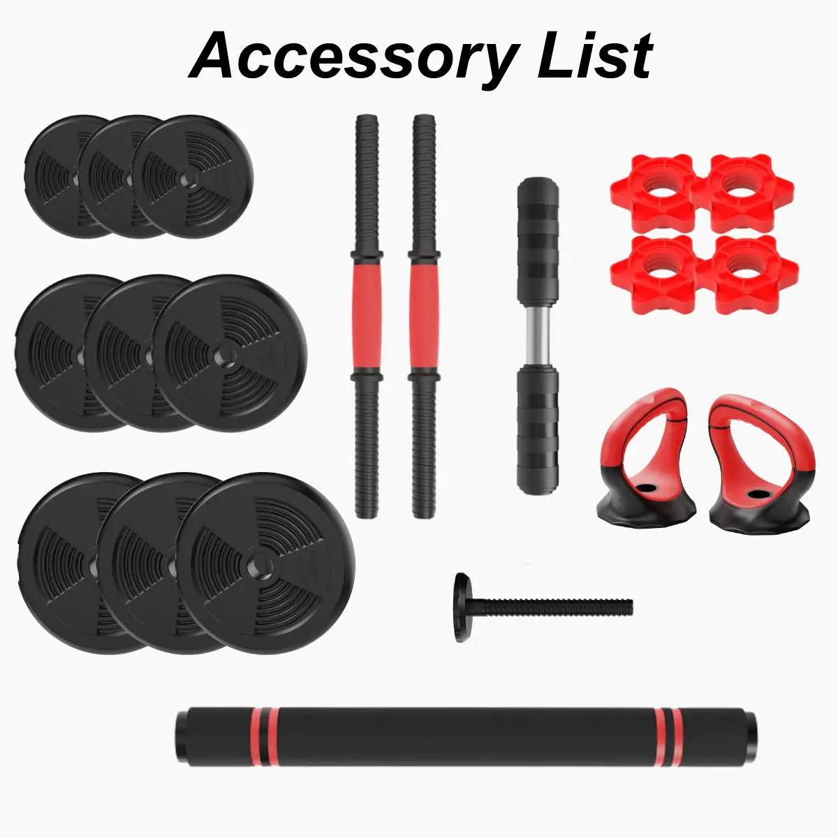 RELIFE 5-In-1 Adjustable Dumbbell Set For Home Gym Workouts