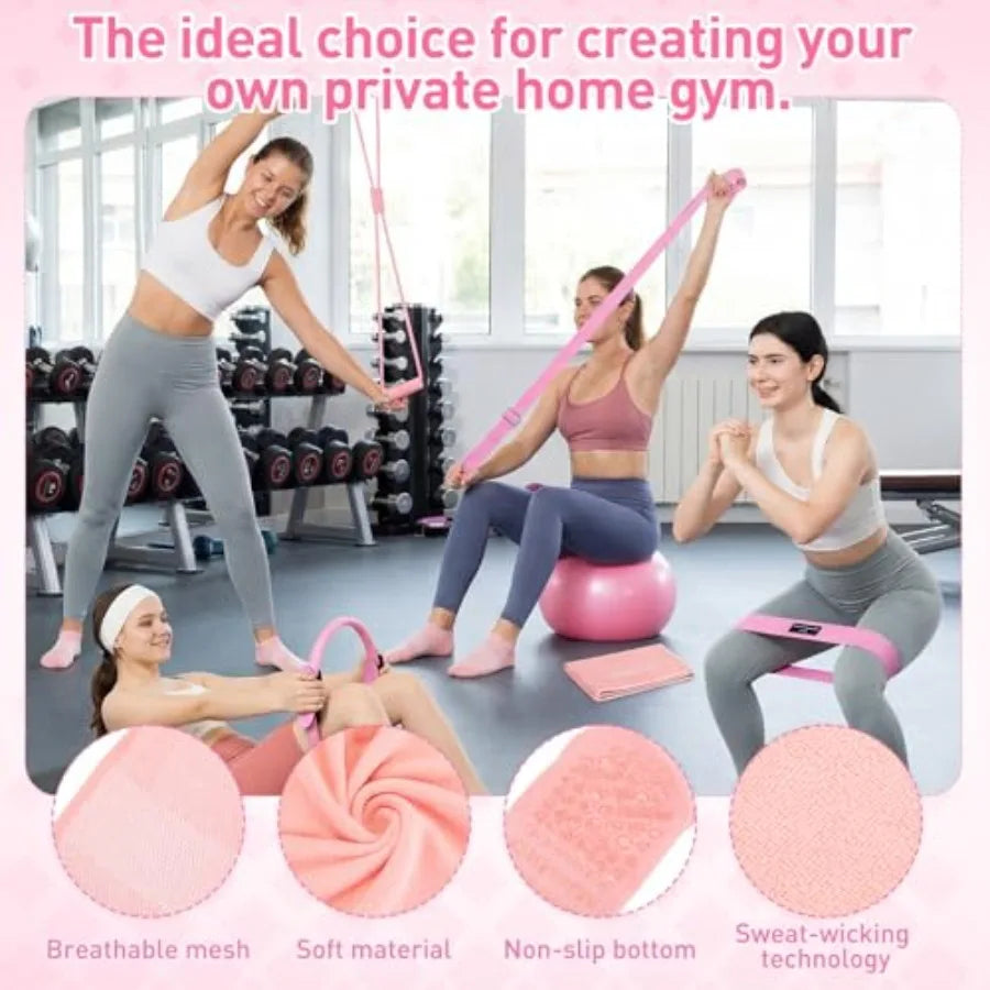 Yoga Accessories Set With Mat And Magic Circle For Workouts
