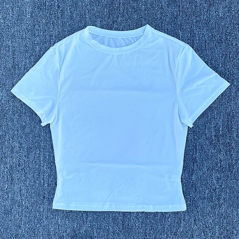 SDFHSFH Women's Quick Dry Tight Fitting Sports T Shirt