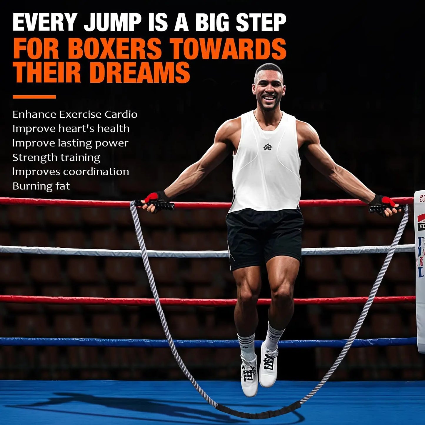 Weighted Jump Rope For Fitness And Boxing Cardio Training