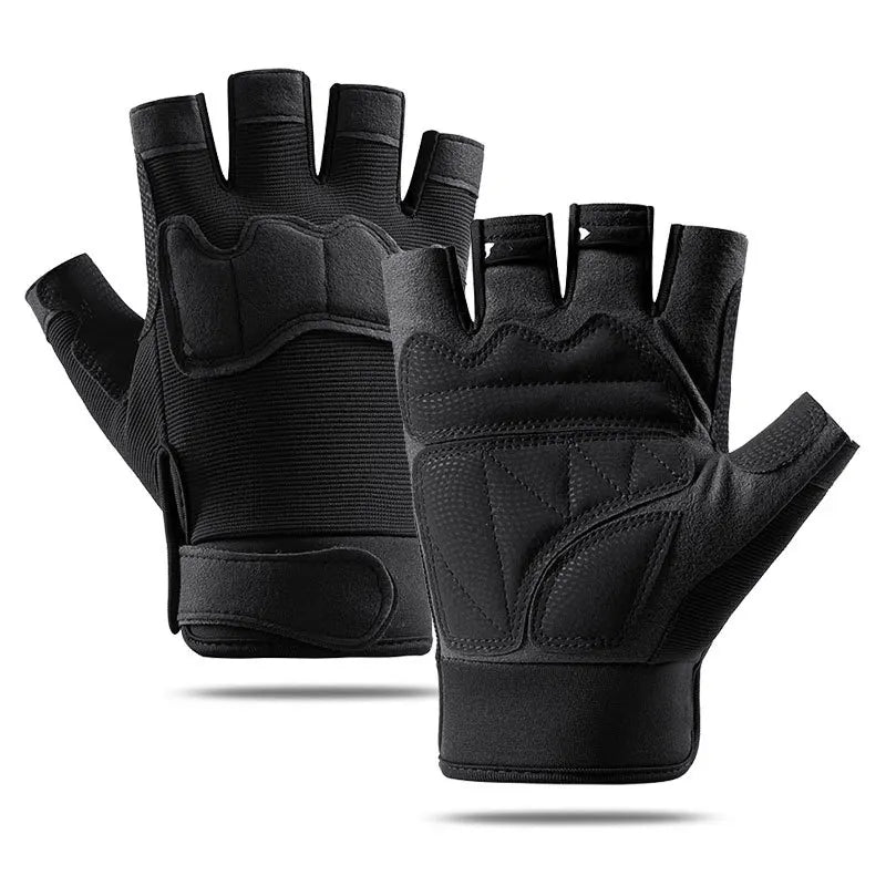 Unisex Outdoor Tactical Half Finger Gloves for Motorcycle and Shooting