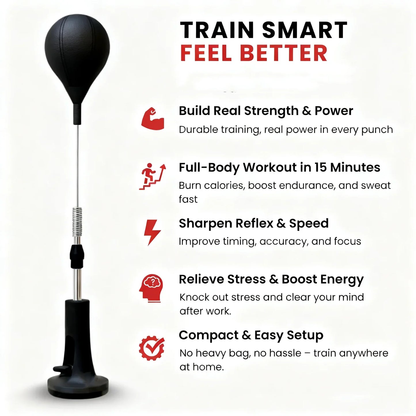 Punching Bag for Boxing Reflex and Agility Training at Home
