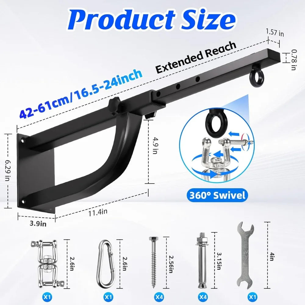 Adjustable Wall Mount Punching Bag Set With Gloves