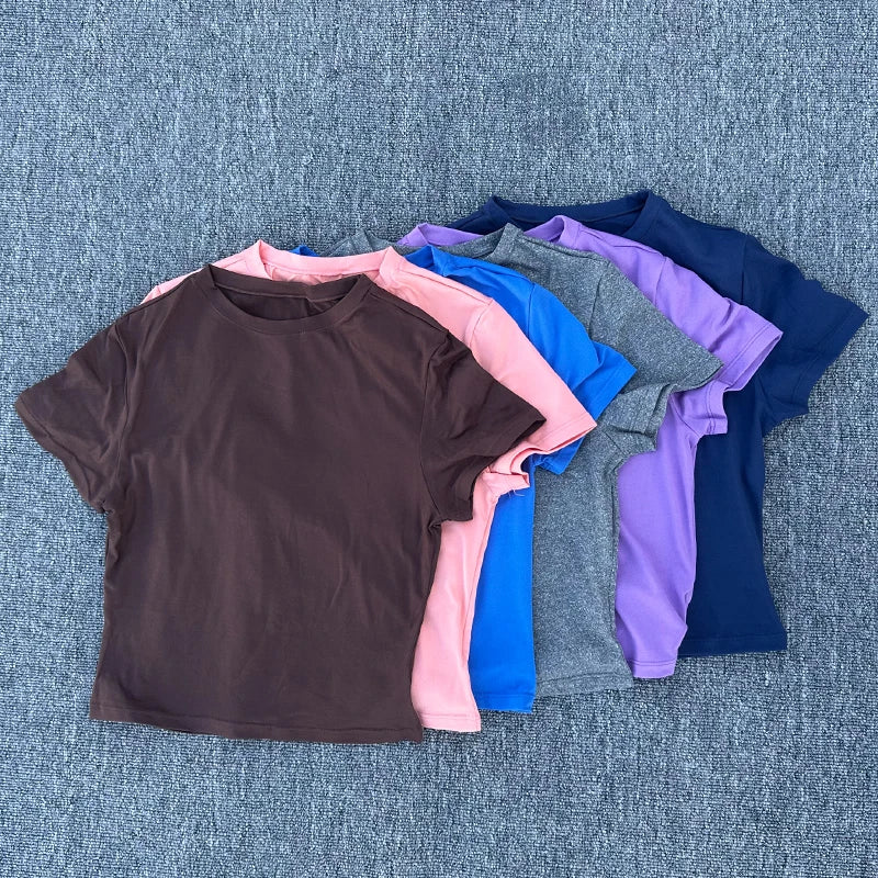 SDFHSFH Women's Quick Dry Tight Fitting Sports T Shirt
