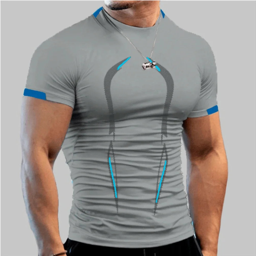 Men Quick Dry Breathable Gym Tee For Running And Training