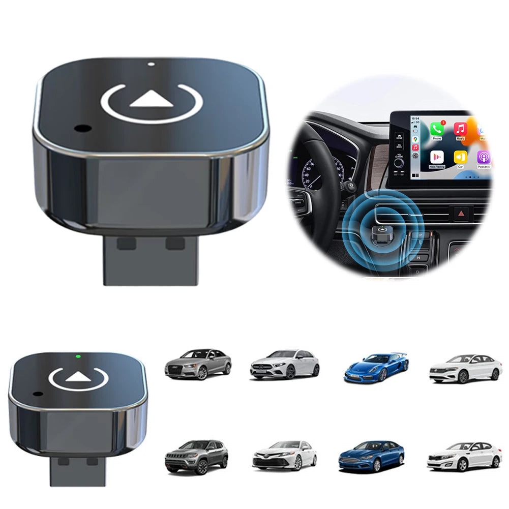 APWIKOGER Wireless CarPlay Android Auto Adapter AI Box