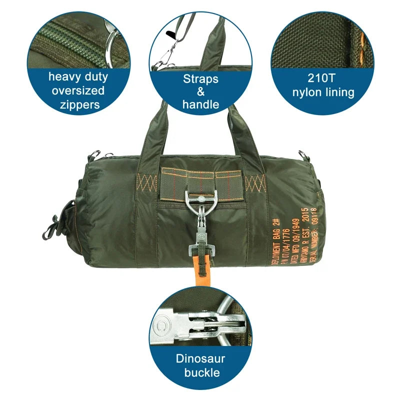 LQARMY Travel Gym Bag Waterproof Duffle for Fitness