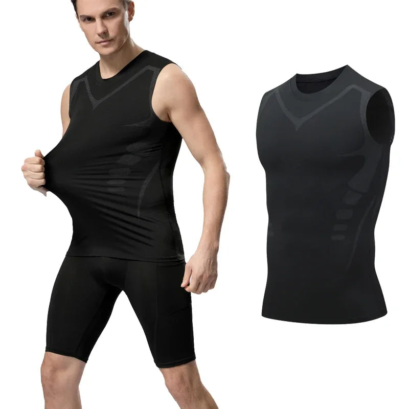 YOUONGWEAR Compression Tank Top Men Gym Shirt Sleeveless Quick Dry
